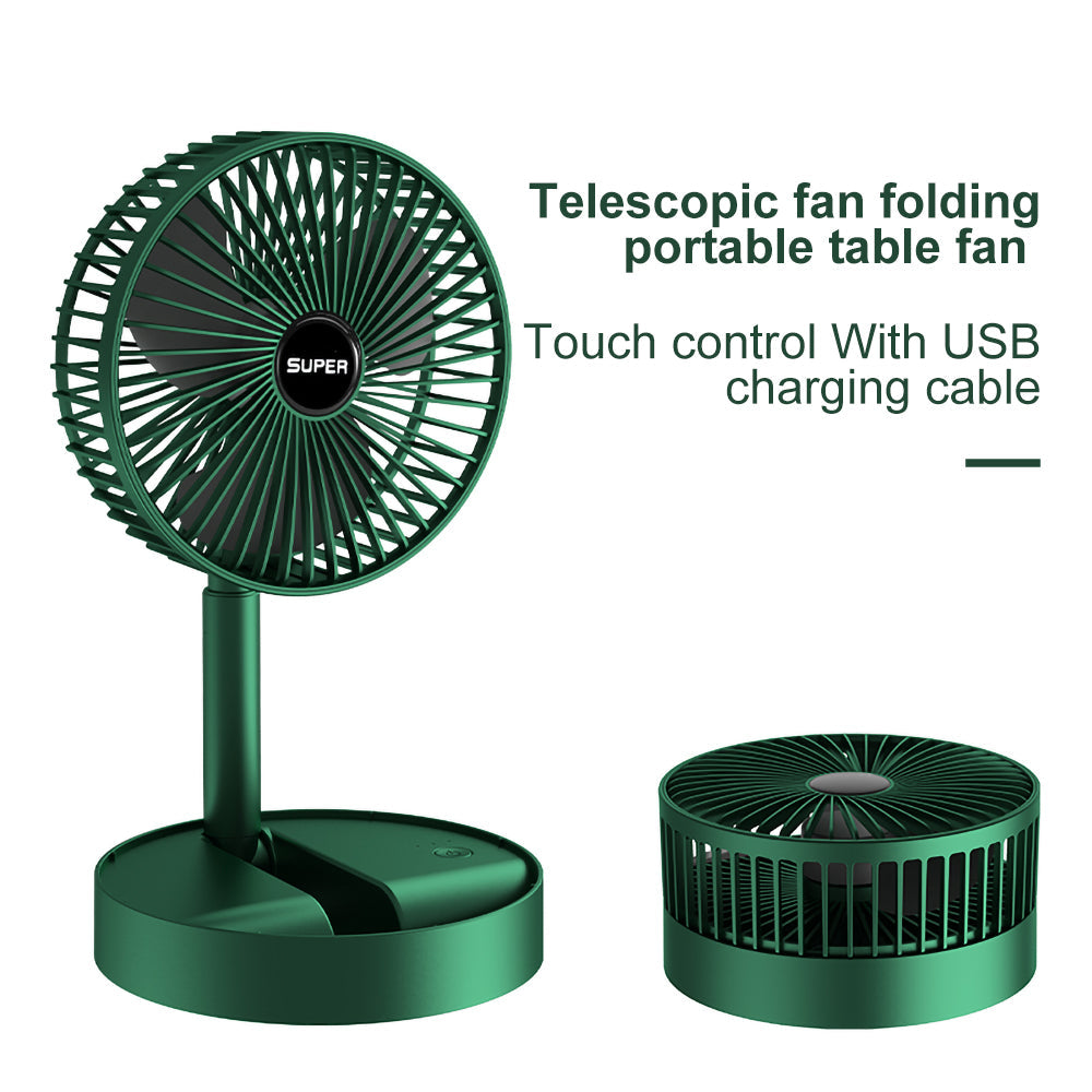 Portable Electric Mini Fan Foldable Telescopic fan with high Battery Life