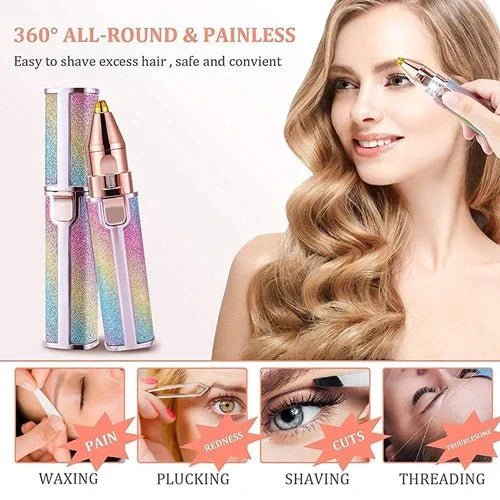 Flawless Brow Elegance: 2-in-1 Electric Eyebrow Trimmer & Shaver