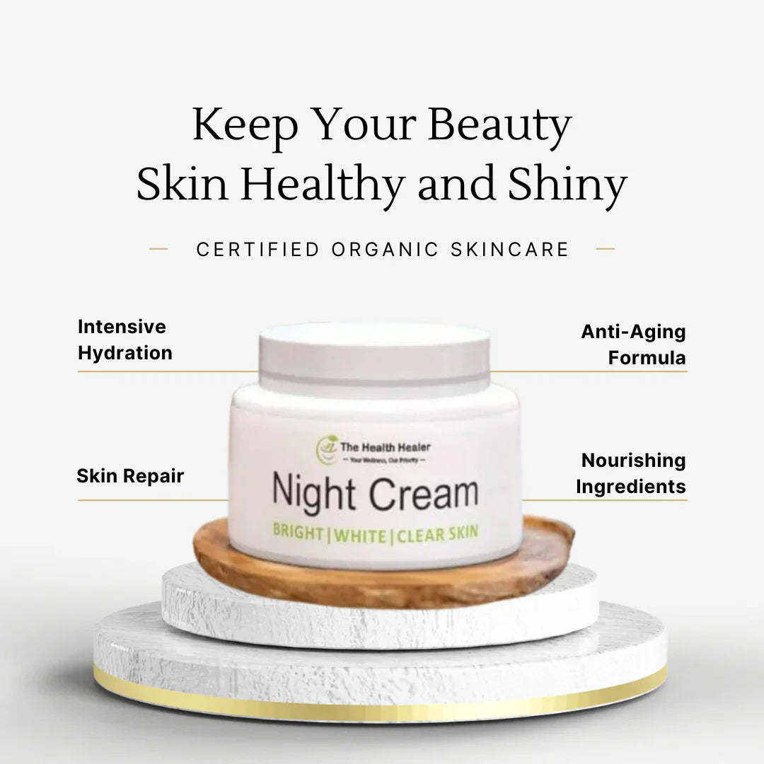 Night Cream For Bright, White And Clear Skin.